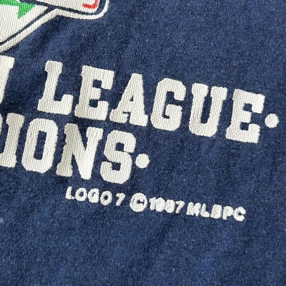 Vintage Minnesota Twins Shirt Mens XL Blue MLB Baseball Logo 7 World Series 1987 - Picture 3 of 10
